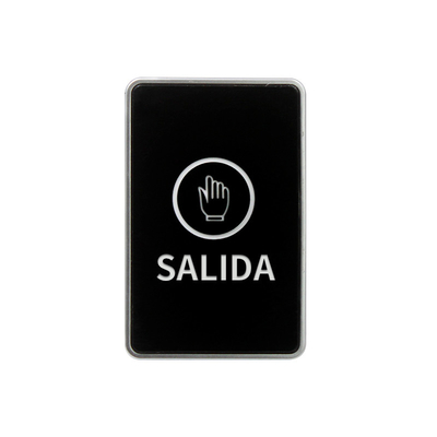 Spanish Text Black Touch sensor Exit Button 86*50mm