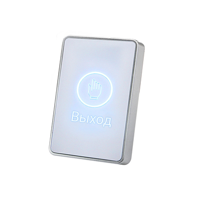 Russian Text White Touch sensor Exit Button 86*50mm