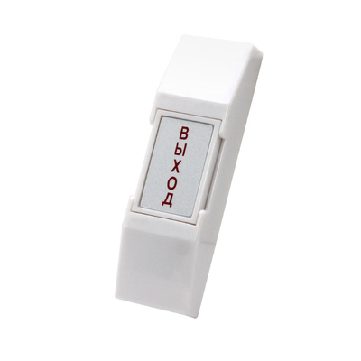 Mini Surface Mount Exit Press Button com texto vermelho em russo