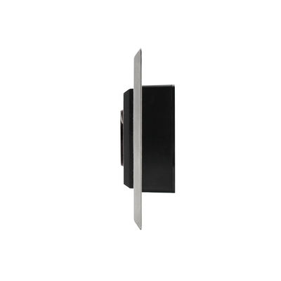 Botão infravermelho de aço inoxidável da saída do tamanho 86*86mm Touchless do quadrado T4 com luz do diodo emissor de luz, com texto inglês