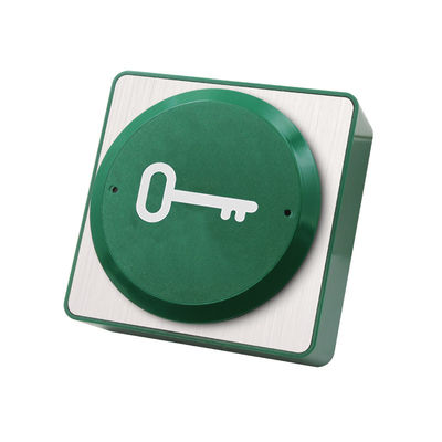 Botão de liberação grande da porta do interruptor do metal de BD851K 86*86mm com Backbox, com o desenho chave no botão, apropriado a deficiente