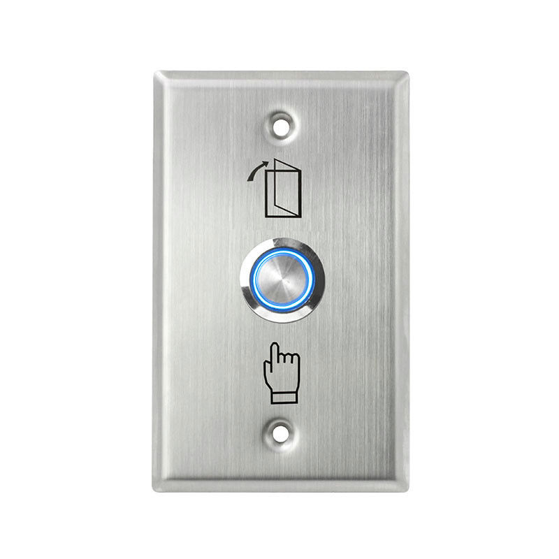 Tecla de aço inoxidável da placa dianteira fina do ANSI 115*70mm de HS70L, saída NO/NC/COM, com luz do diodo emissor de luz