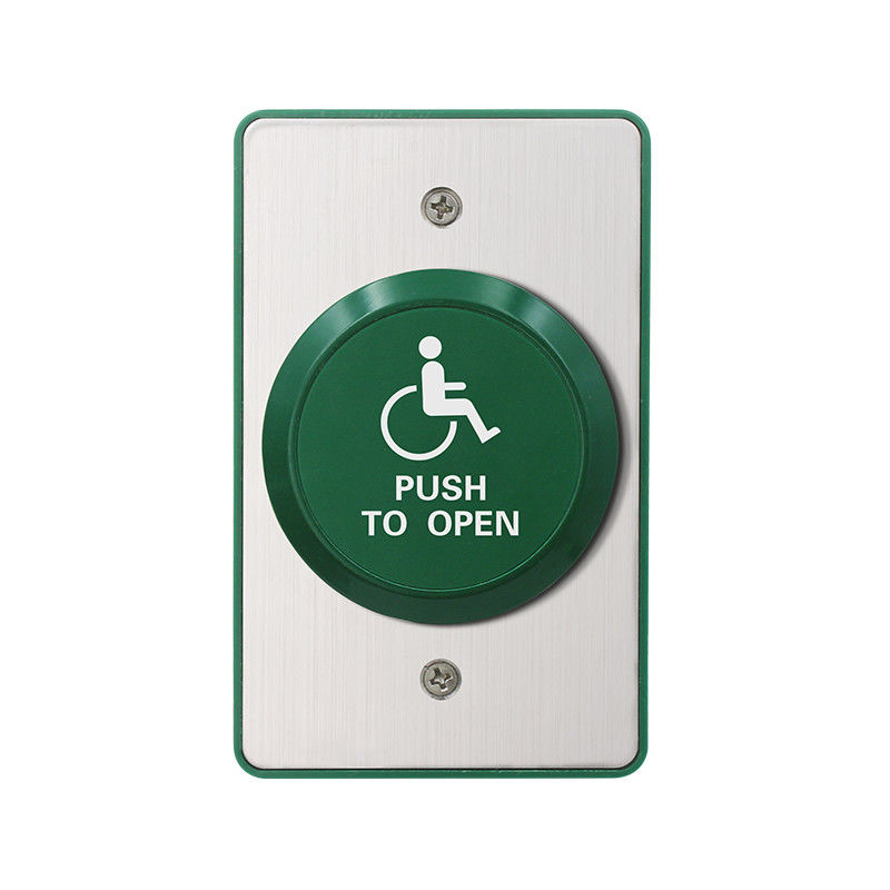 Botão de liberação grande da porta do interruptor do metal de BD701H 115*70mm com Backbox, com o desenho da cadeira de rodas, apropriado a deficiente